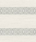 Lillian August Alani Geo Stripe Fog Wallpaper