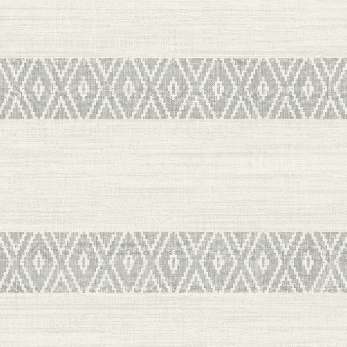 Lillian August Alani Geo Stripe Fog Wallpaper image 1 of 3