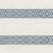 Lillian August Alani Geo Stripe Nautical Blue Wallpaper