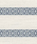 Lillian August Alani Geo Stripe Nautical Blue Wallpaper