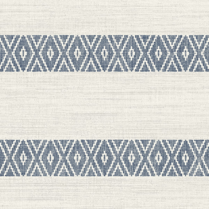 Lillian August Alani Geo Stripe Nautical Blue Wallpaper image 1 of 3