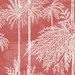 Lillian August Palm Grove Coral Wallpaper