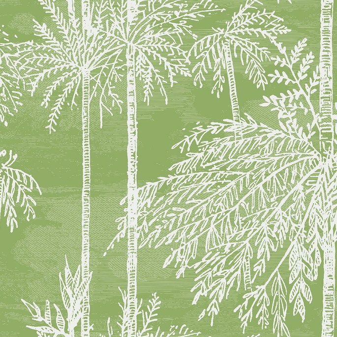 Lillian August Palm Grove Summer Fern Wallpaper image 1 of 2