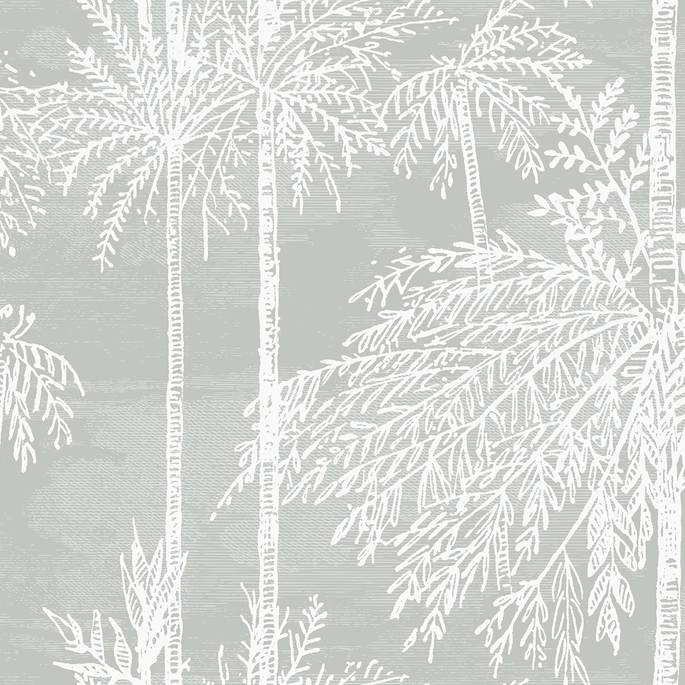 Lillian August Palm Grove Misty Wallpaper image 1 of 2