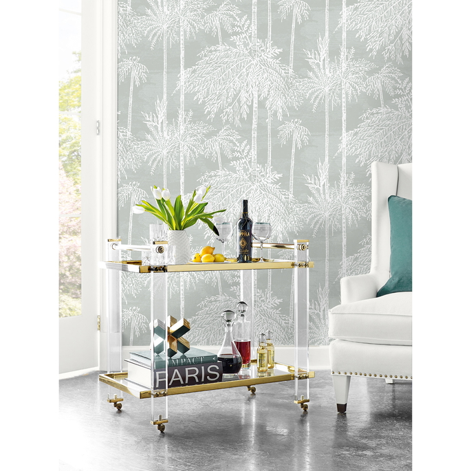Lillian August Palm Grove Misty Wallpaper image 2 of 2