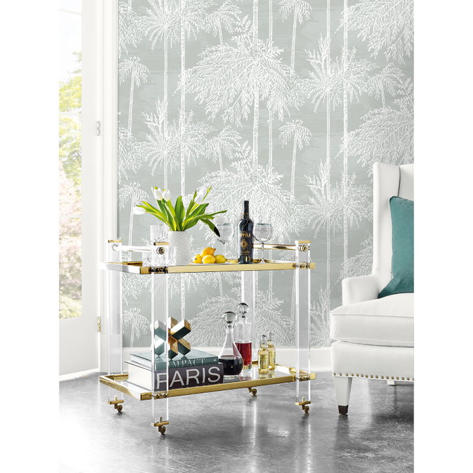 Lillian August Palm Grove Misty Wallpaper image 2 of 2