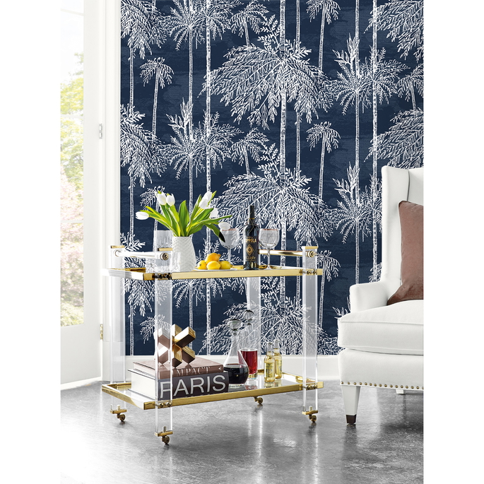 Lillian August Palm Grove Midnight Sky Wallpaper image 2 of 2