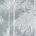Lillian August Palm Grove Bluestone Wallpaper