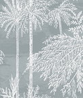 Lillian August Palm Grove Bluestone Wallpaper