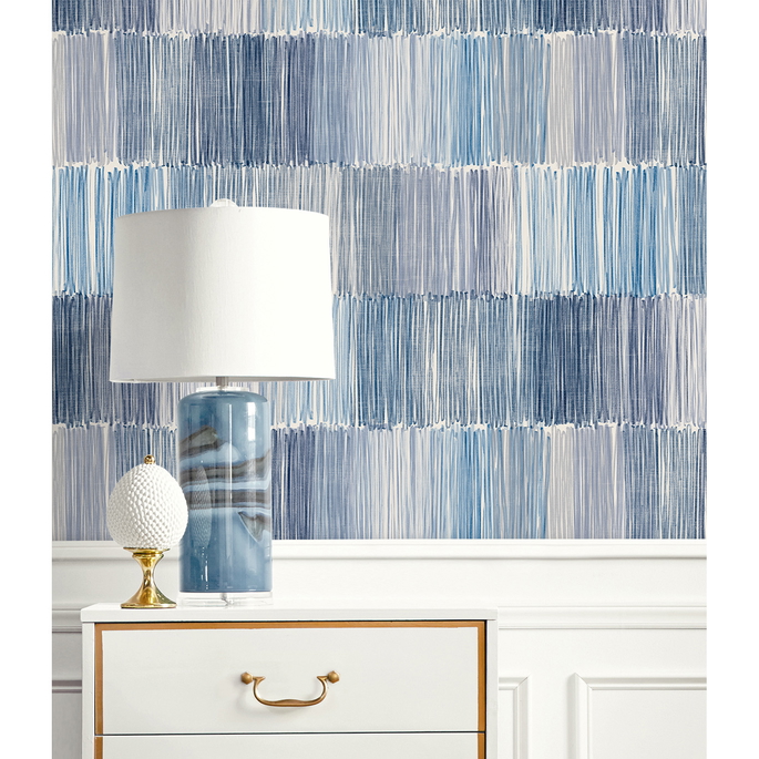 Lillian August Arielle Abstract Stripe Oceanic Wallpaper image 3 of 3