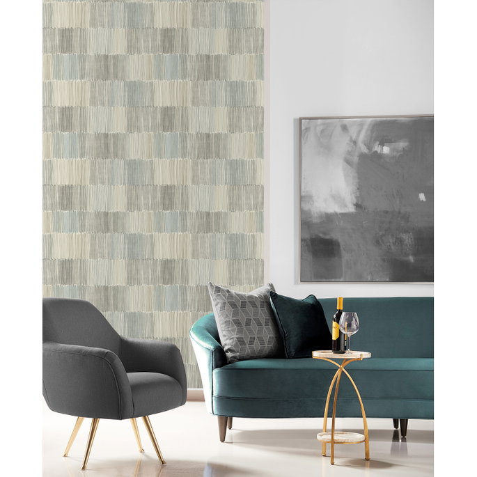 Lillian August Arielle Abstract Stripe Haze Wallpaper image 2 of 3