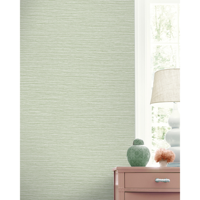 Lillian August Tiger Island Faux Sisal Aloe Wallpaper image 3 of 3
