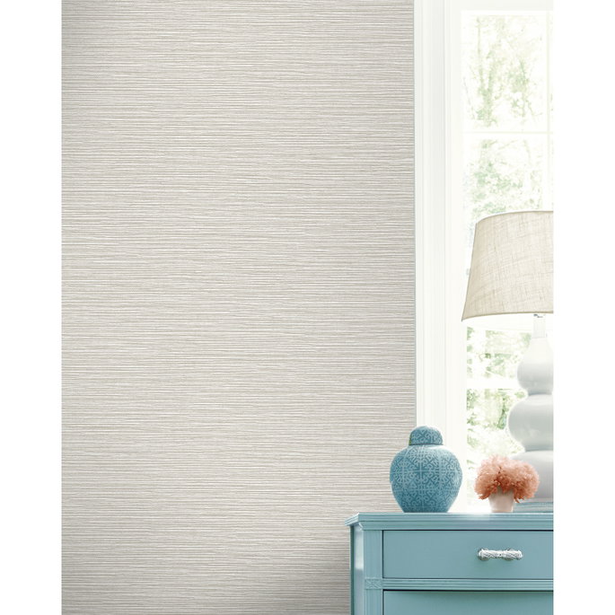 Lillian August Tiger Island Faux Sisal Sea Salt Wallpaper image 3 of 3
