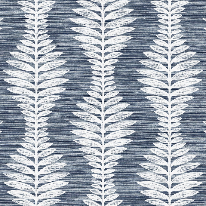 Lillian August Carina Leaf Ogee Midnight Sky Wallpaper image 1 of 4