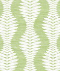 Lillian August Carina Leaf Ogee Greenery Wallpaper