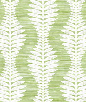 Lillian August Carina Leaf Ogee Greenery Wallpaper