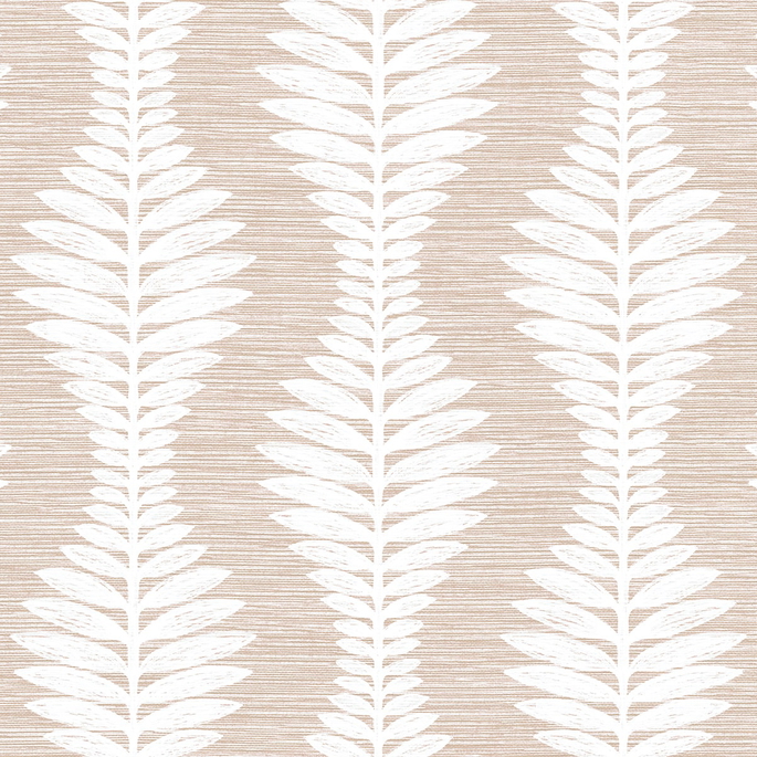 Lillian August Carina Leaf Ogee Blush Wallpaper image 1 of 4
