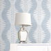Lillian August Carina Leaf Ogee Charlotte Blue Wallpaper thumbnail image 4 of 4
