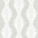 Lillian August Carina Leaf Ogee Sea Salt Wallpaper