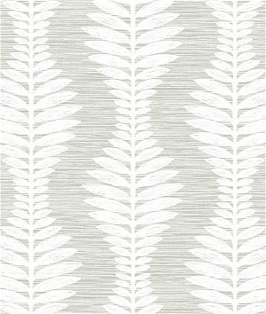 Lillian August Carina Leaf Ogee Sea Salt Wallpaper