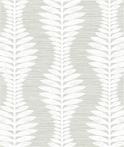 Lillian August Carina Leaf Ogee Sea Salt Wallpaper