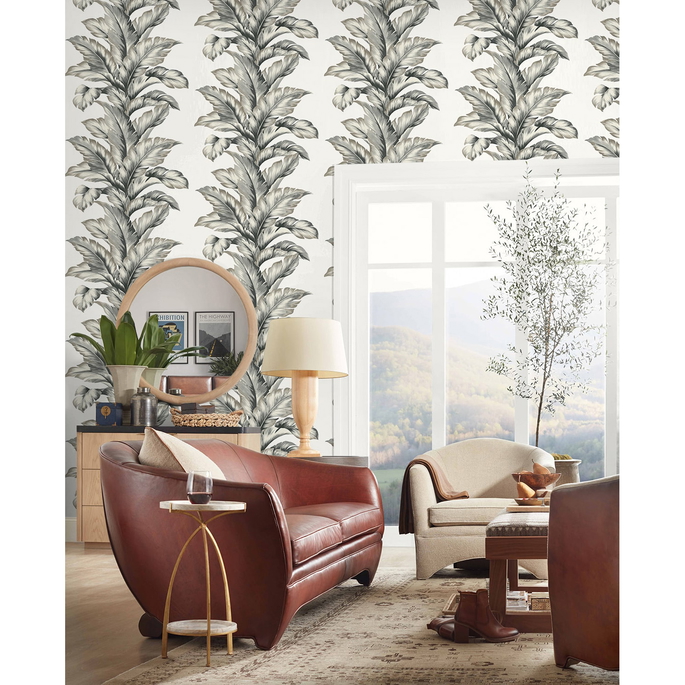 Lillian August Banana Springs Greystone Wallpaper image 2 of 2