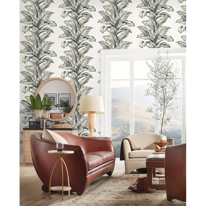 Lillian August Banana Springs Greystone Wallpaper image 2 of 2