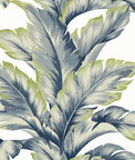 Lillian August Banana Springs Deep Sea Wallpaper