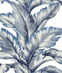Lillian August Banana Springs Coastal Blue Wallpaper