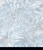 Lillian August Cordelia Tossed Palms Blue Shale Wallpaper