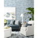 Lillian August Cordelia Tossed Palms Blue Shale Wallpaper thumbnail image 2 of 4