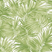 Lillian August Cordelia Tossed Palms Spring Green Wallpaper