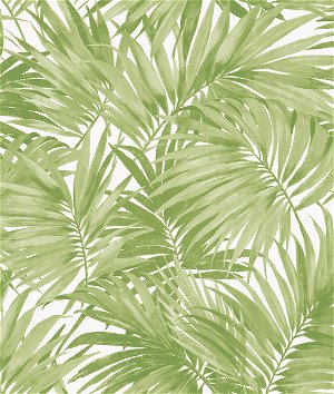 Lillian August Cordelia Tossed Palms Spring Green Wallpaper