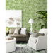 Lillian August Cordelia Tossed Palms Spring Green Wallpaper thumbnail image 2 of 4