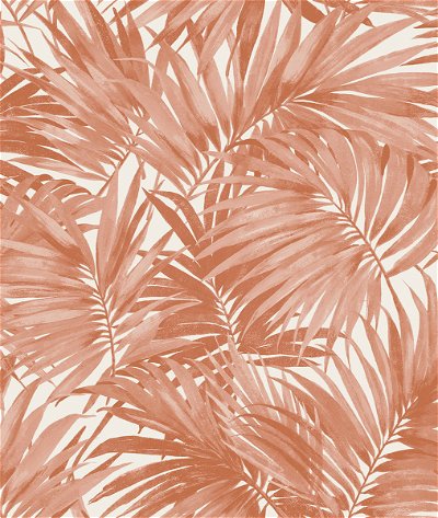 Lillian August Cordelia Tossed Palms Coral Wallpaper