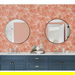 Lillian August Cordelia Tossed Palms Coral Wallpaper thumbnail image 4 of 4