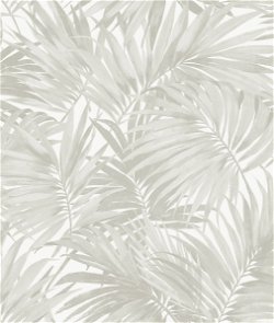 Lillian August Cordelia Tossed Palms Dove Grey Wallpaper