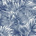Lillian August Cordelia Tossed Palms Pacific Blue Wallpaper