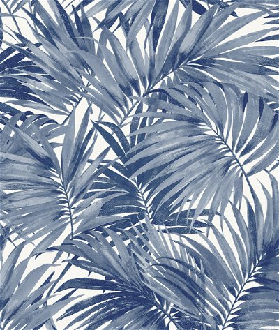 Lillian August Cordelia Tossed Palms Pacific Blue Wallpaper