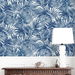 Lillian August Cordelia Tossed Palms Pacific Blue Wallpaper thumbnail image 3 of 4