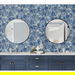 Lillian August Cordelia Tossed Palms Pacific Blue Wallpaper thumbnail image 4 of 4