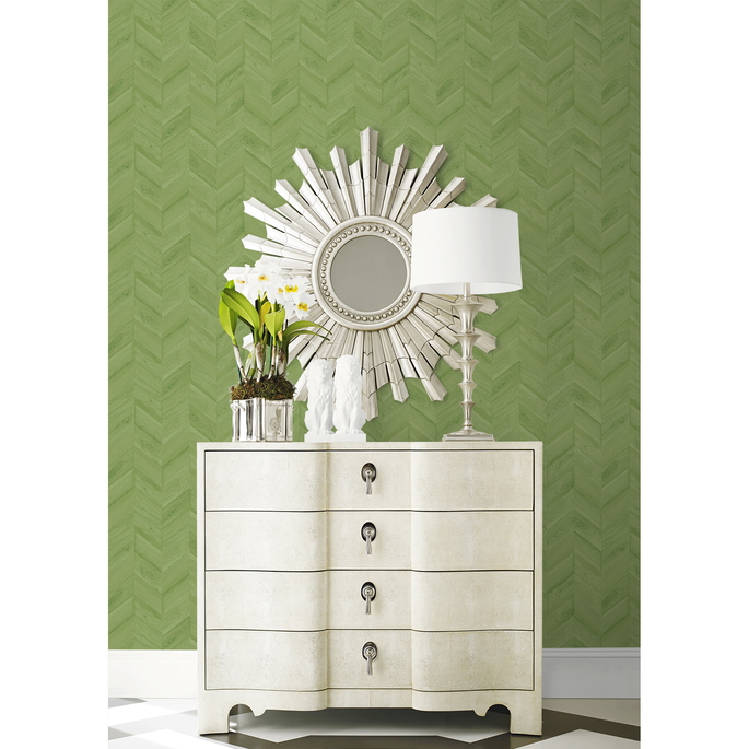Lillian August Keone Bay Chevron Summer Fern Wallpaper image 2 of 3