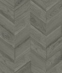Lillian August Keone Bay Chevron Harbor Grey Wallpaper