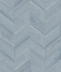 Lillian August Keone Bay Chevron Bay Blue Wallpaper