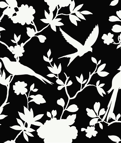 Lillian August Kauai Bird Toile Inkwell Wallpaper