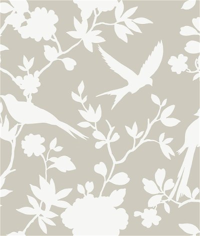 Lillian August Kauai Bird Toile Argos Grey Wallpaper
