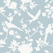 Lillian August Kauai Bird Toile Hampton Blue Wallpaper