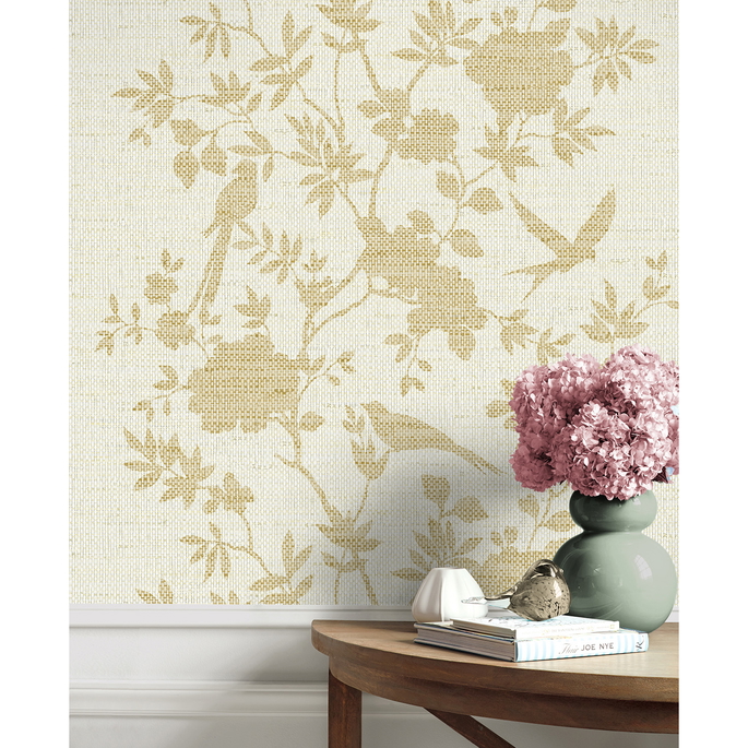 Lillian August Aloha Bird Trail Golden Wallpaper image 3 of 3
