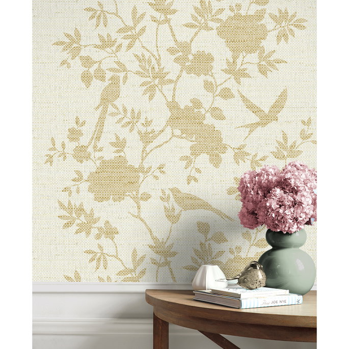 Lillian August Aloha Bird Trail Golden Wallpaper image 3 of 3