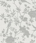 Lillian August Aloha Bird Trail Heather Grey Wallpaper